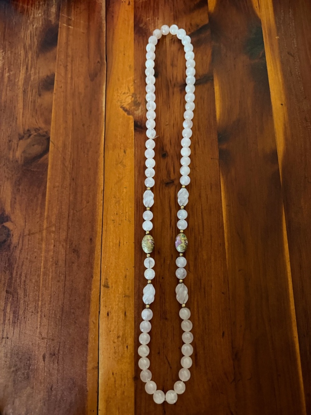 White Beaded Women’s Necklace - Elegant Strand